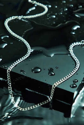 Водонепроницаемая цепочка из нержавеющей стали, короткая и тонкая, с толщиной звеньев 4 мм артикул 149102628