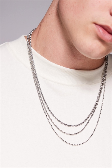Набор из 3 водонепроницаемых цепочек из нержавеющей стали артикул 141101656