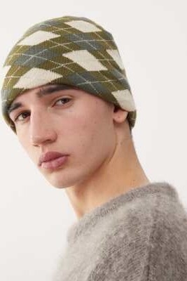 Шапка с узором «аргил» артикул 153364808