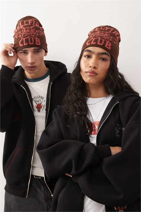 X «Очень странные дела»: унисекс-шапка Hellfire артикул 149833278