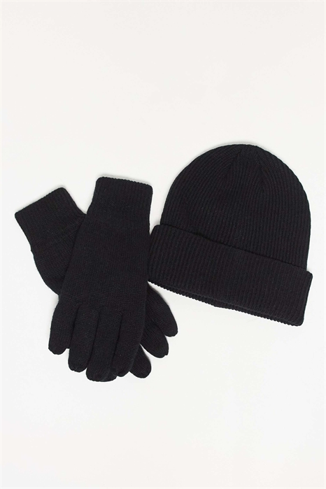 Подарочный набор из смешанной шерсти с шапкой и перчатками артикул 148603625