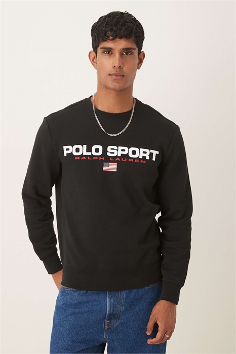 Спортивная толстовка с логотипом и круглым вырезом артикул 149550112