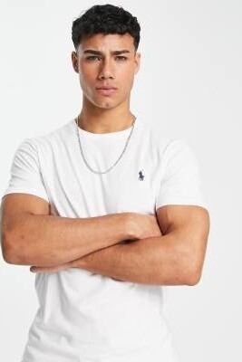 Футболка с логотипом в виде значка, приталенный крой артикул 117582152