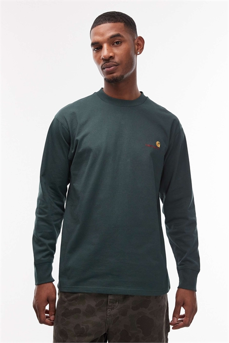 Футболка с длинным рукавом и надписью на английском языке артикул 153249849