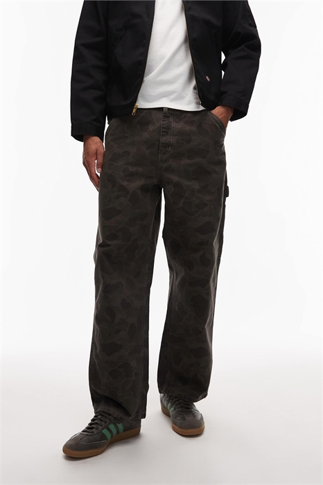 Брюки с завышенной талией и прямыми брючинами артикул 148887062