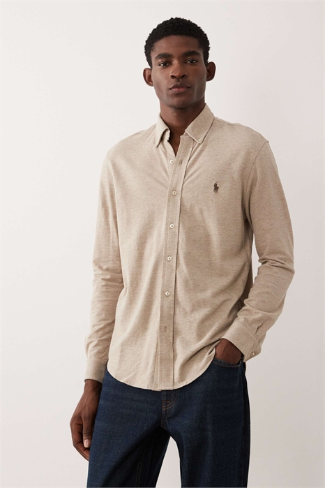 Футболка с длинным рукавом и логотипом в виде значка из хлопка артикул 154032180