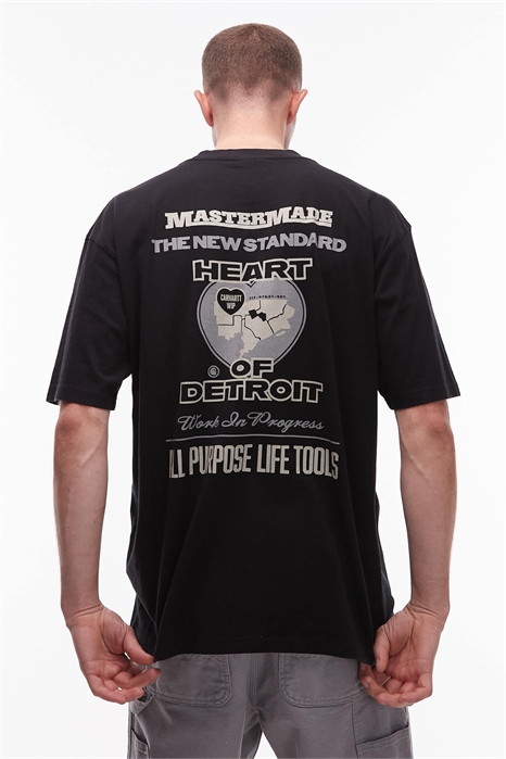 Футболка Arcan свободного кроя с принтом на спине артикул 146695421