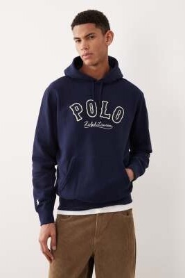 Толстовка с капюшоном из флиса с большим логотипом артикул 152230969