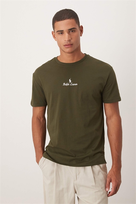 Футболка с логотипом в виде иконки с центральным шрифтом, классический крой оверсайз артикул 148378717