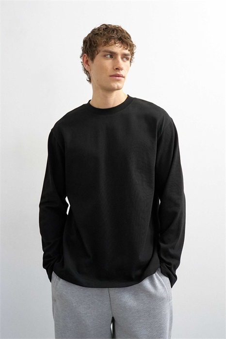 Футболка с длинным рукавом свободного кроя артикул 151091164