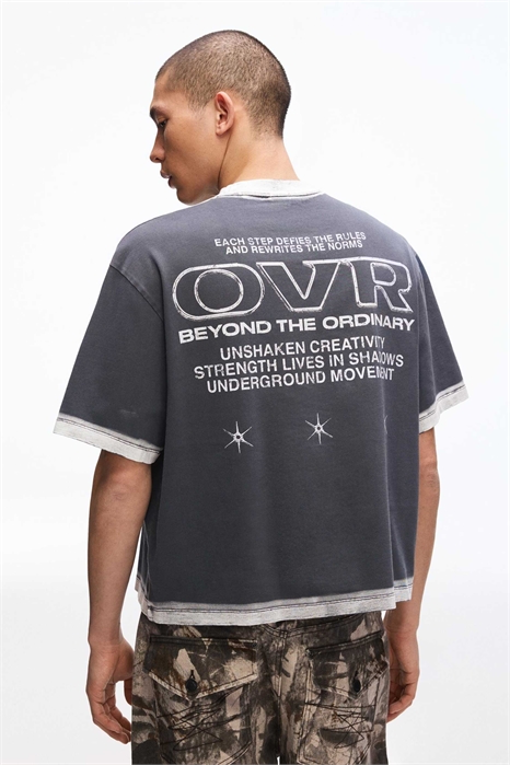 Футболка с коротким рукавом и принтом артикул 156179145