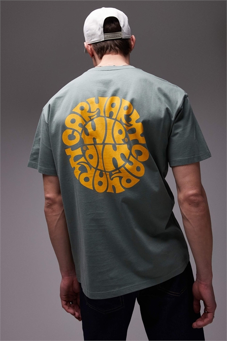 Футболка с джазовым логотипом на спине артикул 141488119