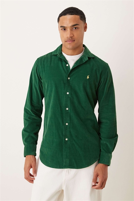 Рубашка из вельвета с логотипом в виде значка, сшитая на заказ артикул 148251617