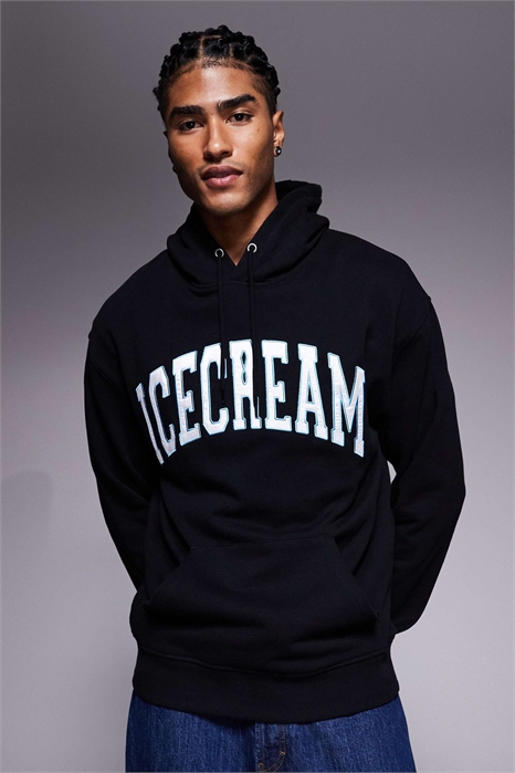 Свитшот с капюшоном в стиле колледжа артикул 153121295