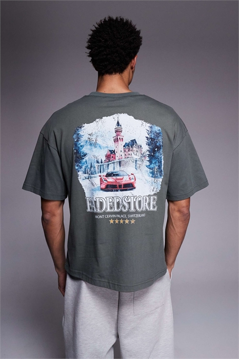 Футболка с принтом на спине «Монт Сервин» артикул 151306510