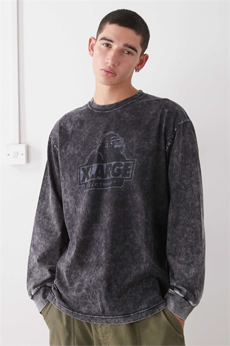 Футболка с длинным рукавом и принтом с логотипом артикул 151343012