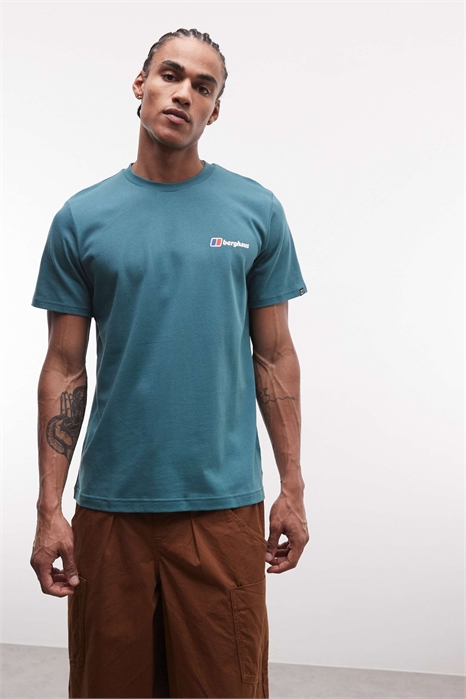 Мужская футболка Berghaus с классическим логотипом артикул 155414791