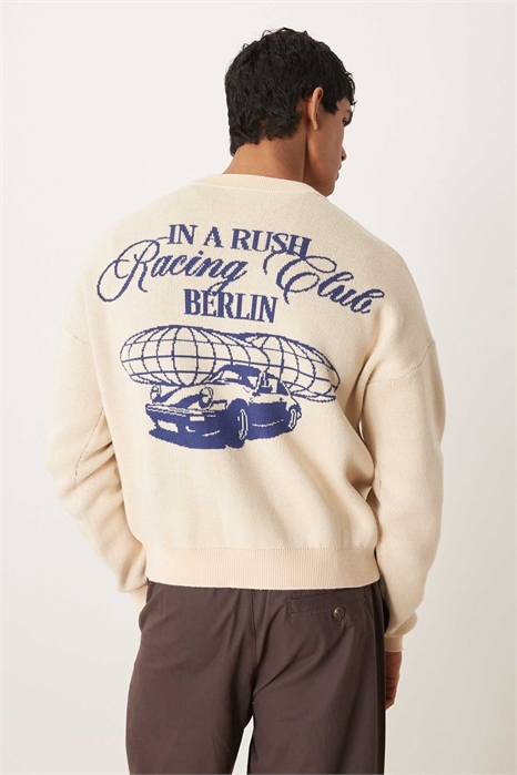 Свитер с круглым вырезом из трикотажа Vortex артикул 154082808