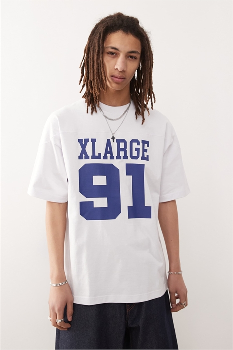 Футболка с крупным логотипом и цифрой 91 артикул 142998267
