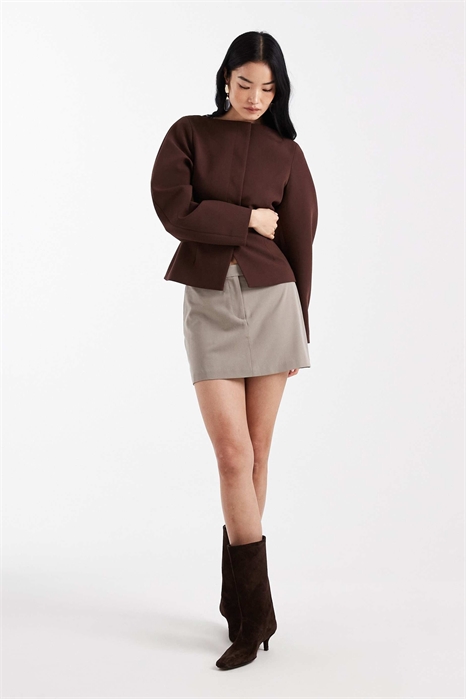 Мини-юбка с ламбрекеном артикул 155594190