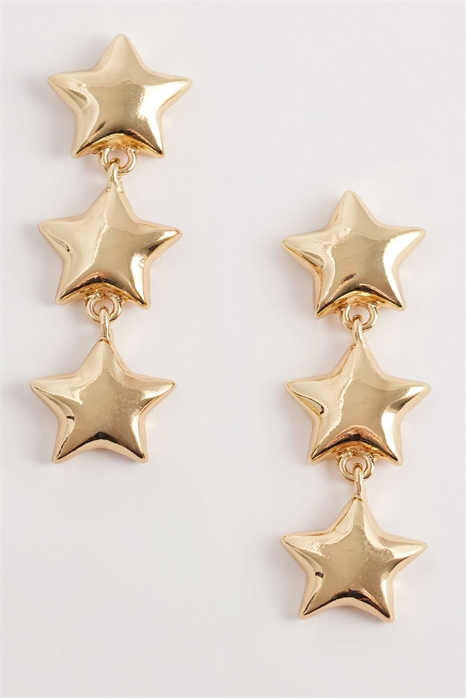 Серьги с подвесками в виде звёздочек артикул 155002017