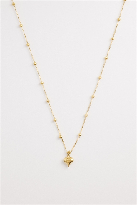 Колье с подвеской в виде сердца из сателлита артикул 154852951