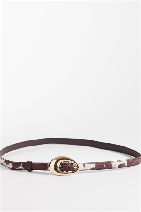 Пояс с рисунком «коровья шкура» артикул 153786583