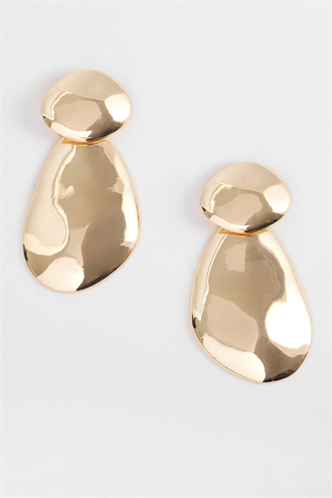 Серьги с каплями из расплавленного металла артикул 155001941