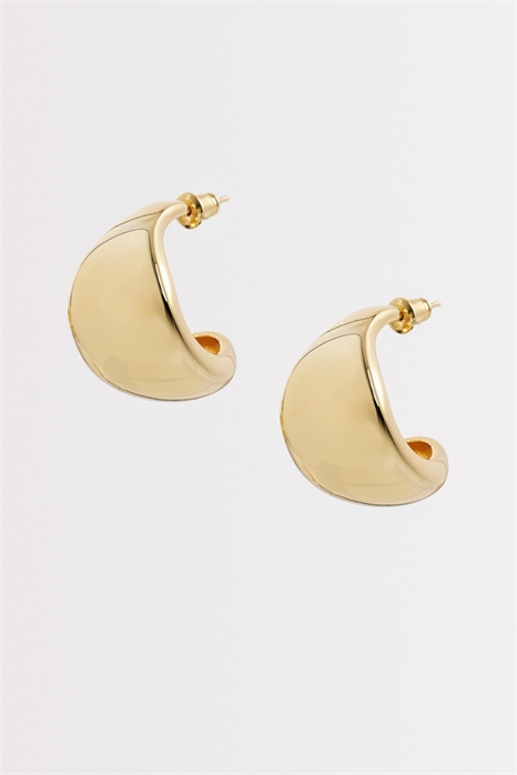 Серьги-кольца из металла с зауженной формой артикул 153816908