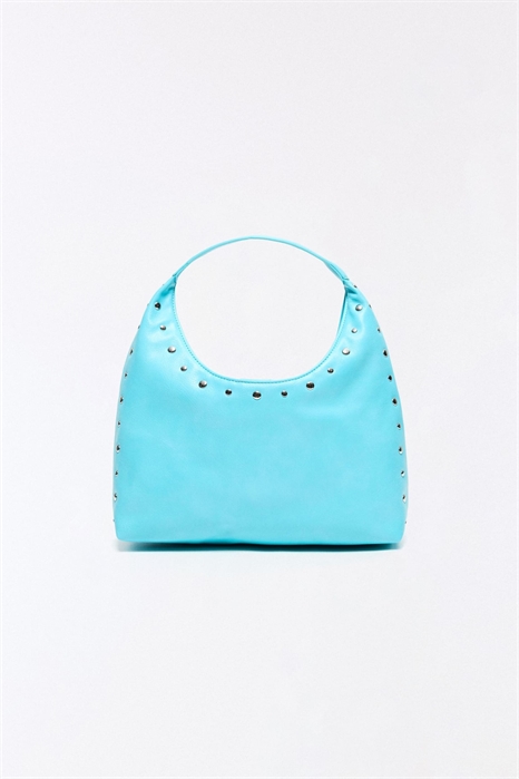 Сумка-кошик с эффектом кожи и заклепками артикул 156090283