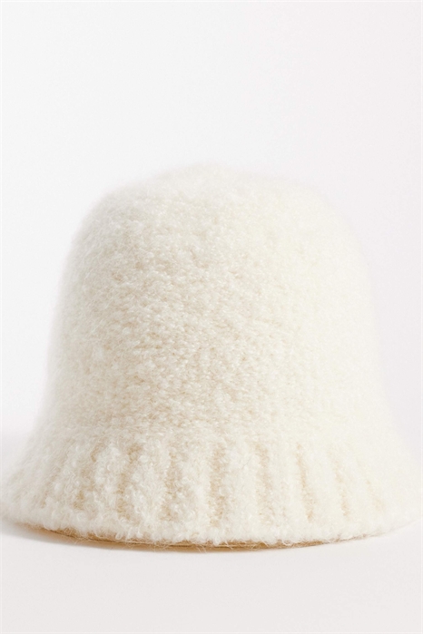 Шляпа-котел из смеси шерсти и мохера артикул 153891704