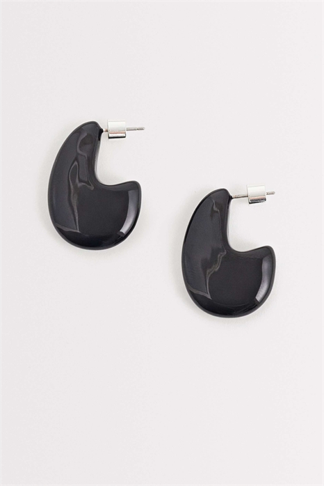 Большие серьги в форме капли артикул 155223576