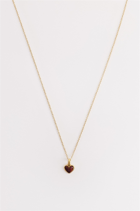 Кулон в форме сердца из тигрового глаза артикул 155681907