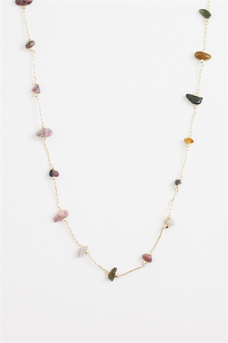Изящное колье с розовыми вкраплениями артикул 155231273