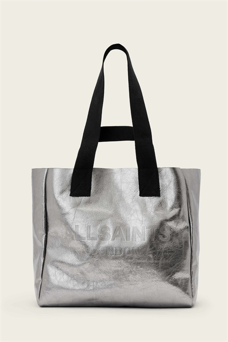 Сумка-тоут из кожи с металлическим блеском артикул 154766355