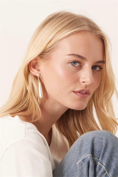 Длинные серьги с жемчужинами артикул 151092034