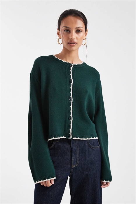Кардиган с отстрочкой артикул 153812119