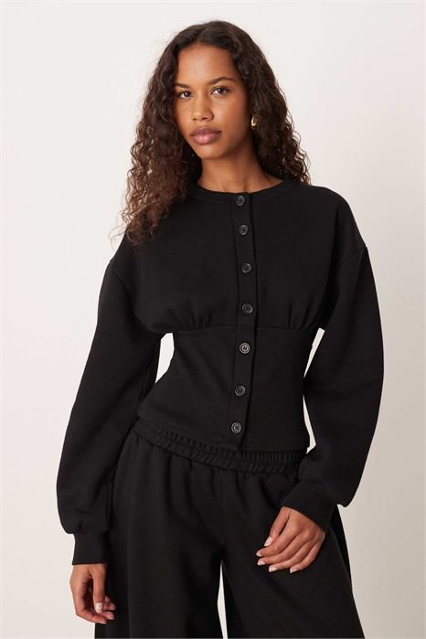 Комплект из топа с завязкой на пуговицах и брюк артикул 153116281