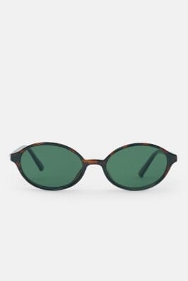 Овальные солнцезащитные очки из смолы артикул 156235807