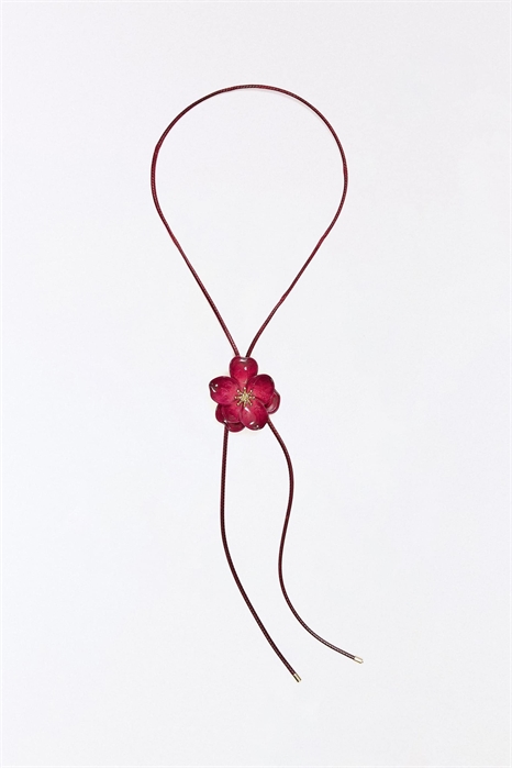 Ожерелье из цветочных шнурков артикул 156333562