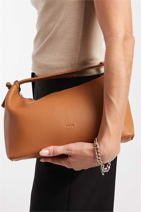 Мягкая сумка-мешок на молнии с ремнем через плечо артикул 154692700