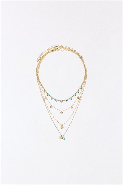 Набор из 4 ожерелий со стразами артикул 156333461