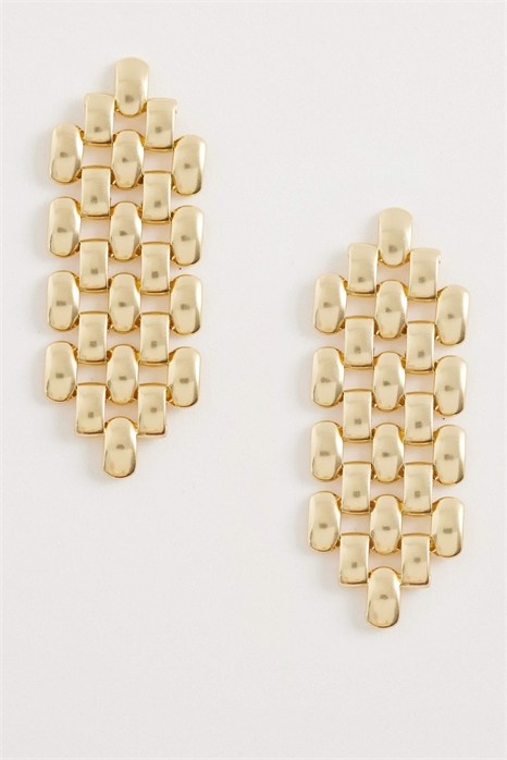 Геометрические серьги-капли артикул 155250828