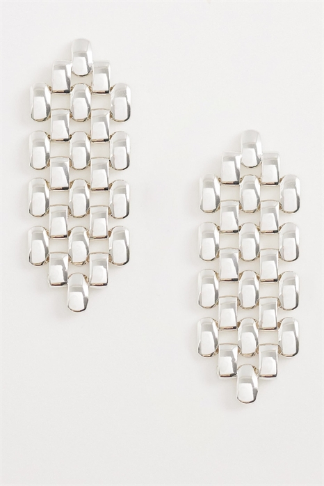 Геометрические серьги-капли артикул 155250829