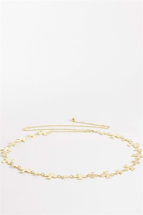 Цепочка с изгибами и крестами артикул 153280527