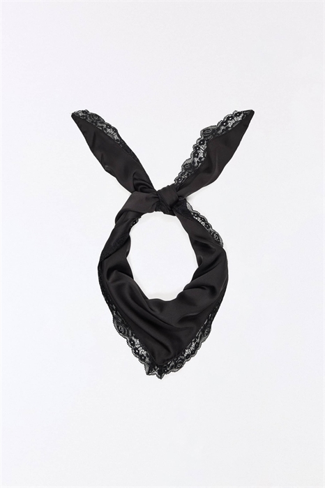 Шарф из кружевного сатина артикул 156163108