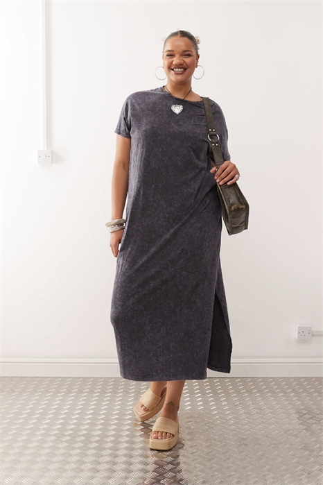 Платье-футболка макси артикул 138466546