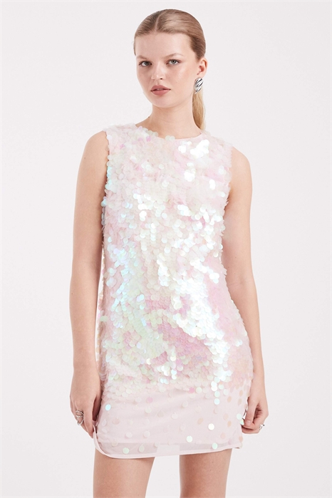 Прямое платье премиум-класса с пайетками артикул 148635874