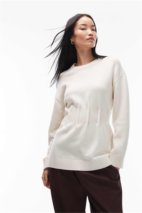 Свитер с затянутой талией артикул 153665279