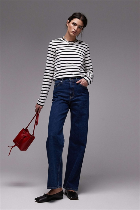 Джинсы Lupine с высокой талией и широкими брючинами артикул 143301590